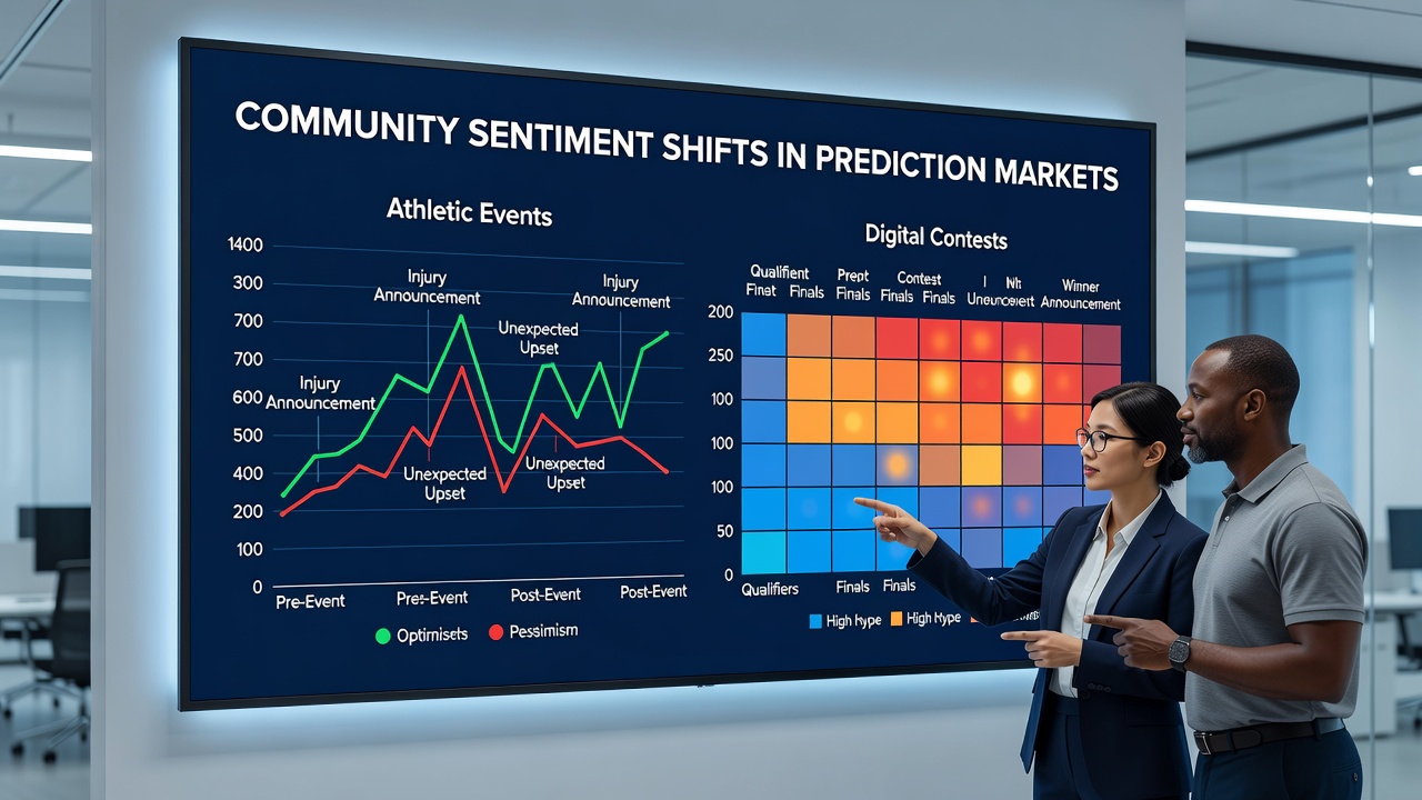 Analyse von Handelsvolumina und Community-Signalen in digitalen Prognosemärkten