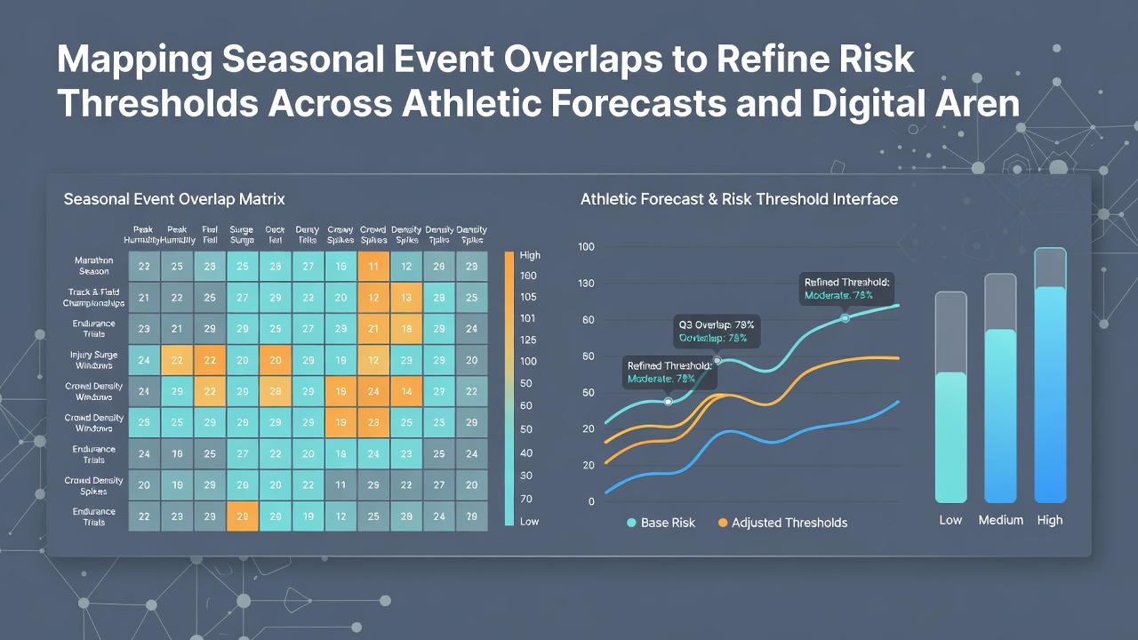 Analyse-Dashboard mit überlagerten Saisonkalendern und Risikokarten für Sport- und Esports-Wetten