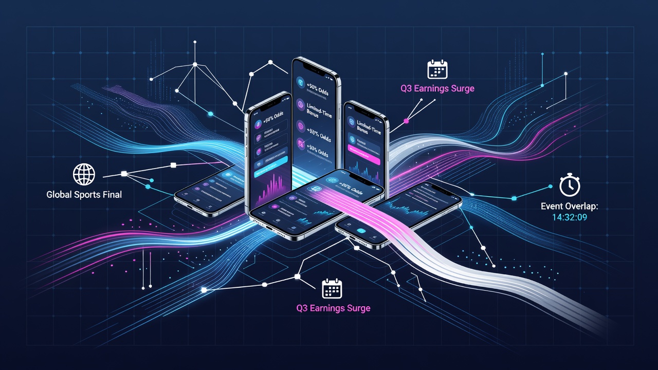 Darstellung synchronisierter Bonus- und Quotenanpassungen auf mobilen Wettplattformen während globaler Ereignisüberschneidungen