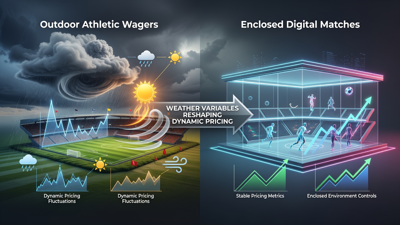Wetterbedingungen beeinflussen Quoten in Outdoor-Sportwetten und digitalen Matches